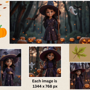 Cheerful Young Witch