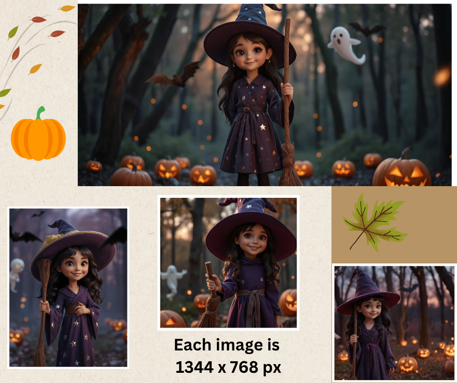 Cheerful Young Witch